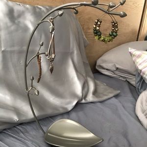Jewelry Tree Stand Necklace Holder&Ring Dish